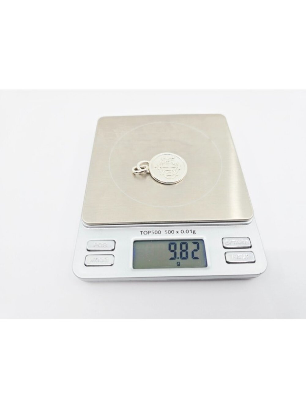 Vintage Solid 925 Sterling Silver Designer Christian Dior Round Charm Pendant - Picture 12 of 12